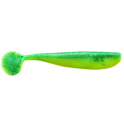 Виброхвост Mottomo Slayer 10см Dark Green Yellow 6шт.