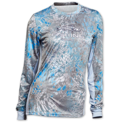 Джерси дышащая женская Veduta Reptile Skin Blue UPF50+ р.XS