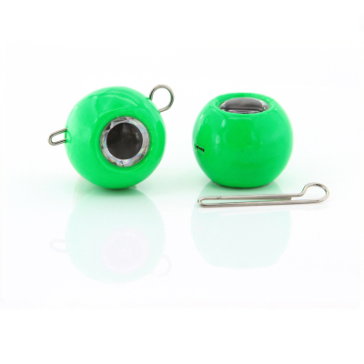 Мормыш Груз крашеный разборная чебурашка "ШАР" 8 гр., цвет 07-зеленый GCR(B)C-08-07 10 шт