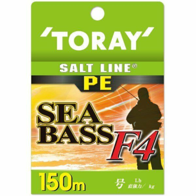 Шнур PE Toray Sea Bass F4 150m Light green #1 - 5,0kg.