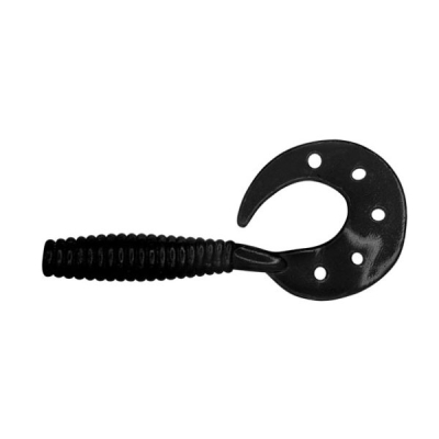 Твистер Dragon Diver 1.5"/3.5cm 20 шт. BLACK