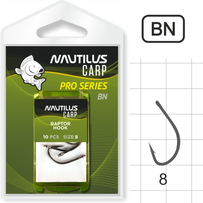 Крючок Nautilus Pro Series Raptor Hook BN #8