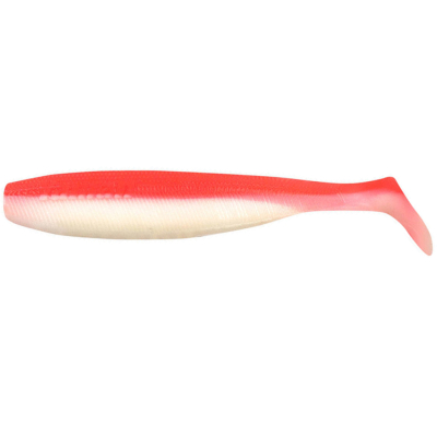 Силиконовая приманка Yaman Pro Sharky Shad 3,75" цвет #27 - Red White  (уп 5 шт.)