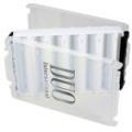 Коробка для приманок DUO Revers Lure Case 120 #White/Silver Logo