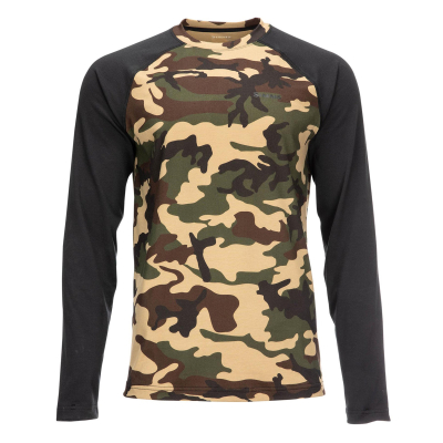 Термофутболка Simms Lightweight Baselayer Top, CX Woodland Camo, L