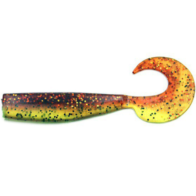 Силиконовая приманка Yaman Lazy Tail Shad 7" цвет #20 - Kiwi Shad (уп. 3 шт.)