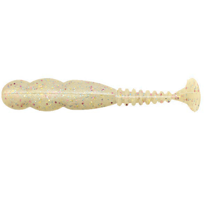 Виброхвост Reins Fat RockVibe Shad 4" (в уп.5 шт.) цв. #405 Pearl Candy