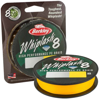 Леска плетеная Berkley Whiplash 8 Yellow 150m 0.06mm (1446680)