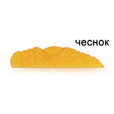 Силиконовая приманка Ojas Slizi SW39, Orange (fluo), 10шт/банка, аромат Чеснок