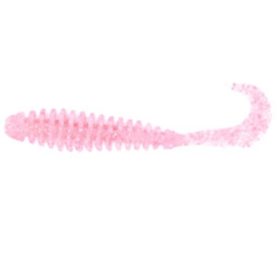Твистер Berkley Gulp! SW Pulse Worm 4" цв. Clear Pink Silver Fleck
