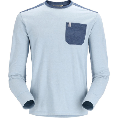 Футболка Simms Henry's Fork Crew, Sky Heather/Navy Heather, S