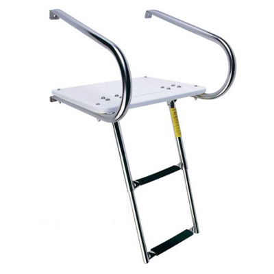 Платформа с лесенкой Garelick EEz-In Transom Platforms with  Telescoping Ladders