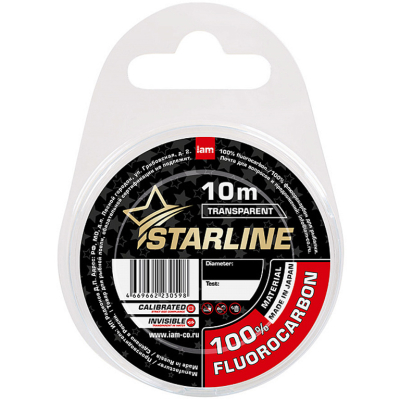 Леска флюорокарбоновая Iam Starline 100% Fluorocarbon 25m (transparent) d0.45