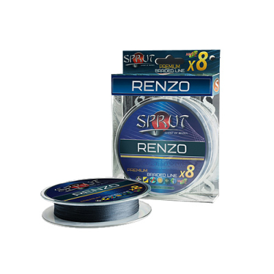 Шнур Sprut Renzo Soft Premium Braided Line x8 ( 95m/Space Gray/0,12mm/10,9kg)