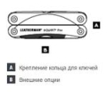 Мультитул Leatherman Squirt PS4 (831234) 57.2мм 9функций черный подар.коробка