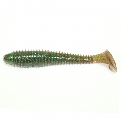 Силиконовая приманка Keitech Swing Impact Fat 3.8" #302 Plum Green FLK.