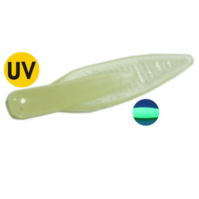 Мягкая приманка MicroFishing Tadpole 1.5" 10шт Фосфор-Креветка