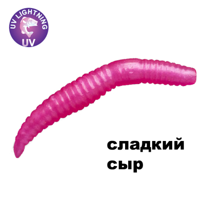 Силиконовая приманка Crazy Fish MF Baby Worm 2" 66-50-101-9-EF сладкий сыр цв. 101