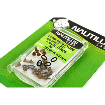 Стопор конический Nautilus Cone Ring Stops With Oval Ring Brown*