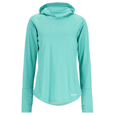 Термофутболка Simms Women's SolarFlex Cooling Hoody, Gulf Blue, S