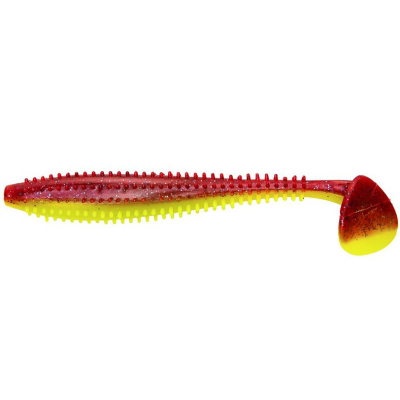 Силиконовая приманка Helios Shaggy 3,35"/8,5 см Red Lemon 5шт. (HS-16-050)