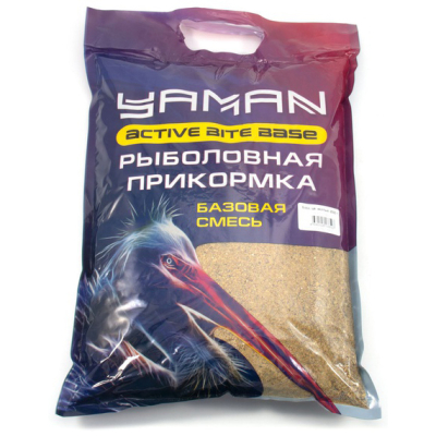 Прикормка Yaman Active Bite База, цв. жёлтый, 2500 гр.