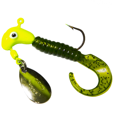 Джиг-спиннер Road Runner PRO Curly-Tail Series вес 1/4 oz,крючок#1/0,1604-031