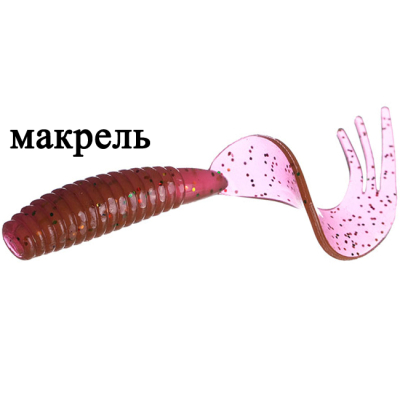 Твистер Flagman Trident 1.5" цв. dusty razz 15pc macrell