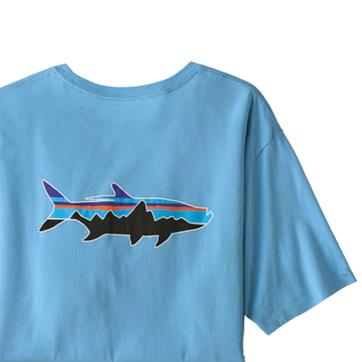 Футболка Patagonia M's Fitz Roy Fish Organic T-Shirt LBFT, L