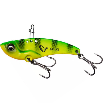 Блесна-цикада Savage Gear Vib Blade 55 Sinking 5.5см, 14.5г, цв. Firetiger Fluo (арт.71449)