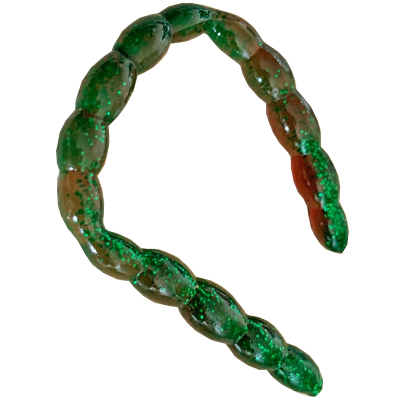 Силиконовая приманка Pike Hunter JimWorm 3.5" 8.5 см. #013 Plum Green Flake (UV) (12 шт)