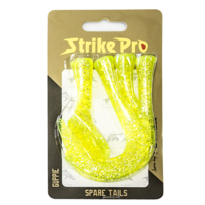 Хвост силиконовый для Strike Pro Guppie Downsize., цвет: Шартрез 3 твистера