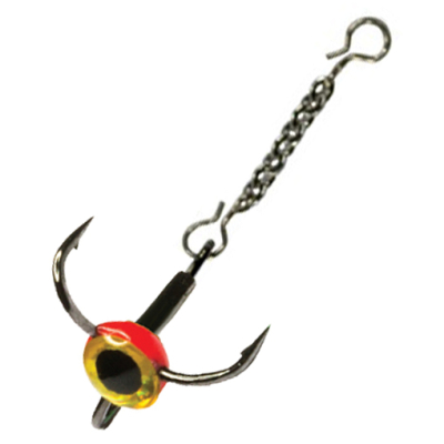 Тройник-капля EcoPro с глазом золото + цепочка №10 ( 5шт)