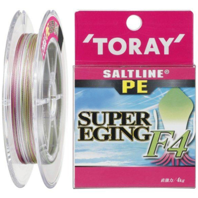 Шнур PE Toray Salt Line PE Super Eging F4 [3color] 150m #0.6
