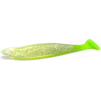 Силиконовая приманка Boroda Baits Anchous 110мм цвет НЕОН/ШАРТРЕЗ (NEON/Chartreuse)