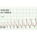 Крючок Fish Season Sode-Ring №3 с ушком, покрытие RED (10 шт)