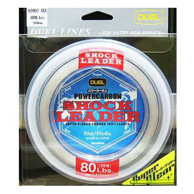 Леска Duel Powercarbon Shock Leader Fluoro 100% 50m 50Lbs/22Kg (0.620mm)