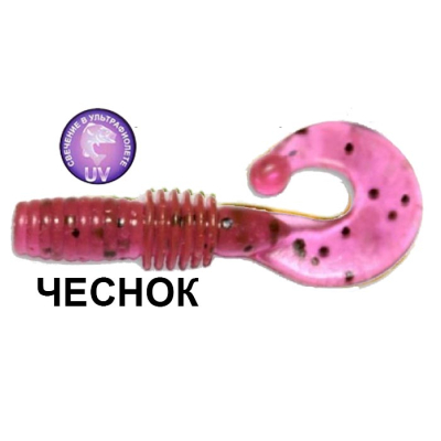 Силиконовая приманка Crazy Fish Power Mace 10-4-13-5 чеснок цв. purple pepper (пурпурный перец)