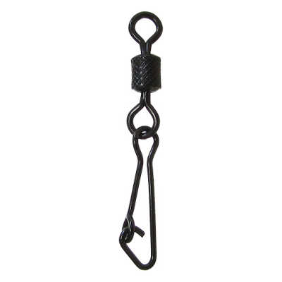 Вертлюг с застежкой Vido Craft Impressed Rolling Swivel With Hooked Snap (BLN) № 8, 8 шт/уп VD-IRSHS-8(8)