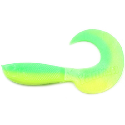 Силиконовая приманка Yaman Mermaid Tail 5" цвет #30 - Lime Chartreuse (уп. 5 шт.)