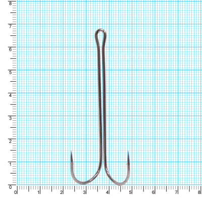 Крючок двойной Kaida Double Hook Long 4/0 4шт