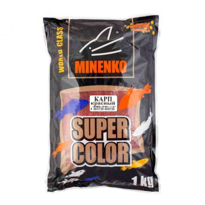 Прикормка Minenko Super Сolor 1кг. Карп Красный, 103