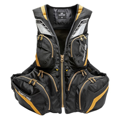 Жилет спасательный Hearty Rise Rock Fishing HF-9002, черный, 2XL