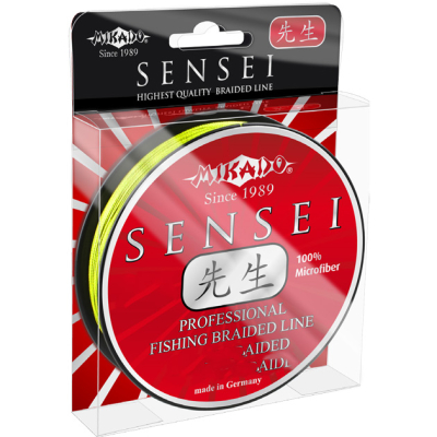 Плетеный шнур Mikado Sensei Fluo 125м 0,10мм - 7,30кг