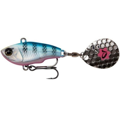 Блесна Savage Gear Fat Tail Spin 80 Sinking цв. Blue Silver Pink Fluo (арт.71772)