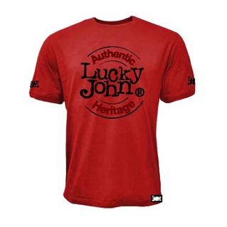 Футболка Lucky John красная 04 р.XL