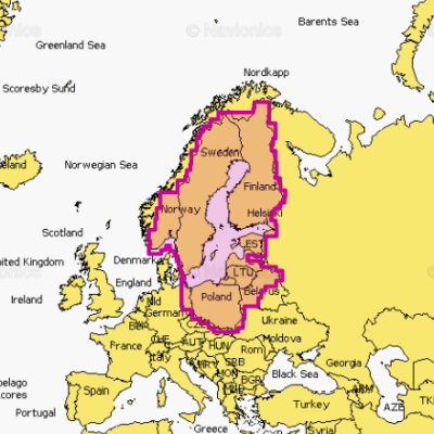Карта Navionics Baltic Sea 44XG