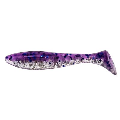 Силиконовая приманка Helios Slash 2,64"/6,7 см Silver Sparkles & Fio 10шт. (HS-19-036)