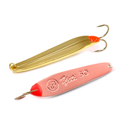 Блесна вертикальная EcoPro Yeti 50мм 6гр. цв. G/C, Двойник