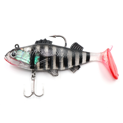 Приманка оснащенная Namazu PVC Perch 80мм 19гр. цвет 01 (2 шт.)